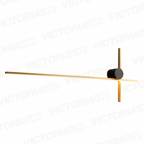 LAMPARA DECORATIVA DE PARED LED 25W 3000K METAL GOLDEN