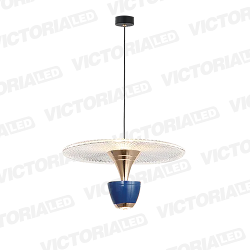 LAMPARA DECORATIVA LED 12W 3000K ALUMINIO BLUE