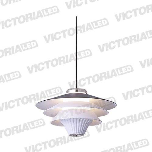 LAMPARA DECORATIVA LED 12W 3000K ALUMINIO WHITE