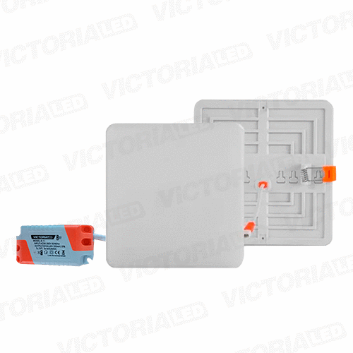 VICTORIA LED PANEL SIN BORDE 10W EMPOTRABLE CUADRADO 100U/C