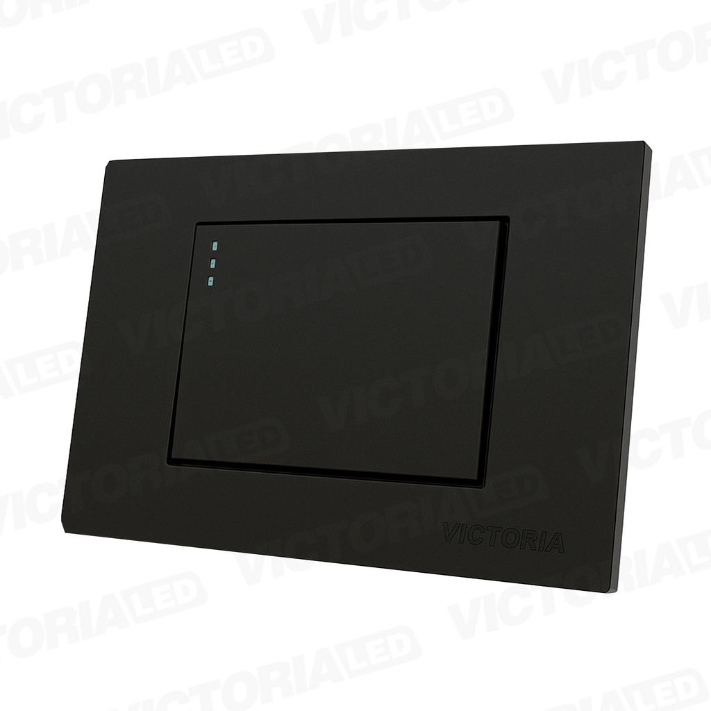 INTERRUPTOR SIMPLE GRANDE CONMUTABLE 16A 125/250V PC NEGRO 10U/C
