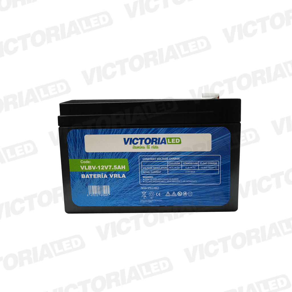 BATERIA VRLA PLOMO ACIDO 12V 7.5AH