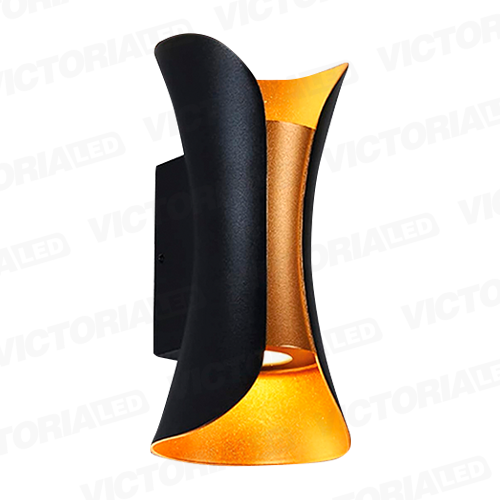 [APV16] APLIQUE DE PARED IP65 10W 6000K NEGRO 150*70MM AC85-265V