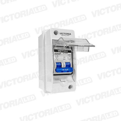 [CBD-50A] CAJA DE BREAKER PARA DUCHA 2P 50A 60U/C