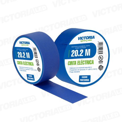 [CEAZ-20.2M] CINTA ELECTRICA AZUL 0.13X19X20.2M FUEGO RETARDANTE 200U