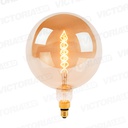 FOCO LED E27 8W 2700K 110V AMBAR