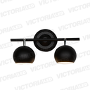 LAMPARA DECORATIVA 2*E27 METAL NEGRO