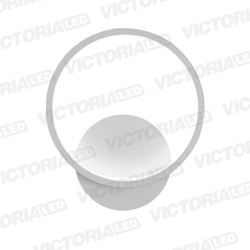 [3070 WHITE] LAMPARA DECORATIVA DE PARED LED METAL/SILICON WHITE