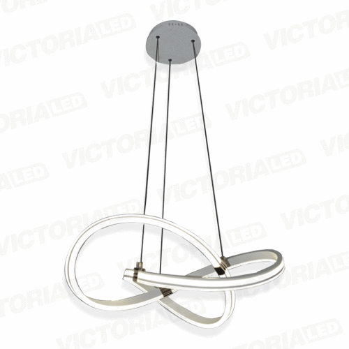 LAMPARA DECORATIVA DE TECHO LED 68W 3000K ALUM/ACRILICO