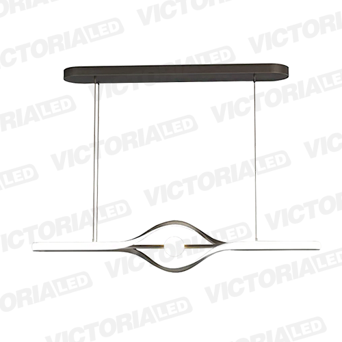 [GT063B-800] LAMPARA DECORATIVA DE TECHO LED METAL/ACRILICO BLACK