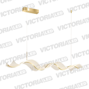 LAMPARA DECORATIVA DE TECHO LED MOSTAZA