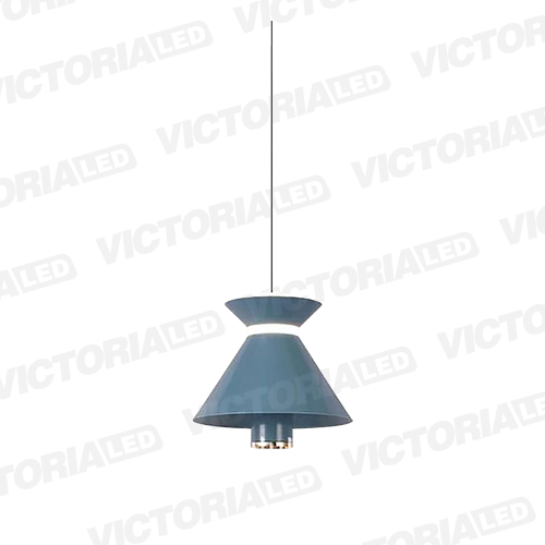 [P010 BLUE] LAMPARA DECORATIVA LED 12W 3000K ALUMINIO BLUE