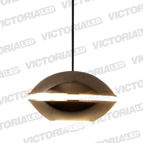 [P8905 GOLD] LAMPARA DECORATIVA LED 8W 3000K ALUM/ACRILICO GOLD