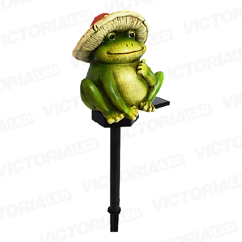 [ES-14] SOLAR ESTACA 3000K RANA SOMBRERO