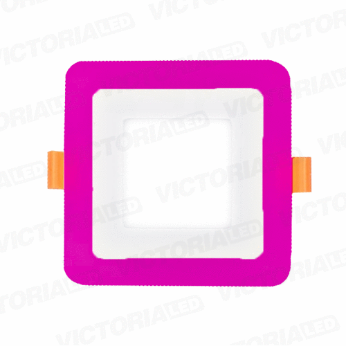 VICTORIA LED PANEL EMP CUA 3W+3W FUCSIA 100U/C