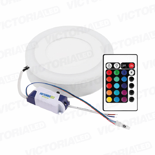 VICTORIA LED PANEL SOB RED 18W+6W RGB C/R